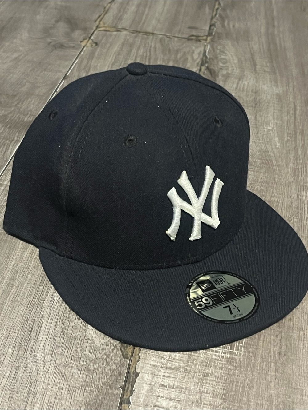 New Era Navy & White NY 59FIFTY Fitted Cap